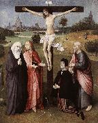 BOSCH, Hieronymus Crucifixion with a Donor  hgkl oil painting on canvas